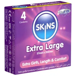 «Extra Large» XXL Kondome ohne Latexgeruch (4 Kondome) 4 St