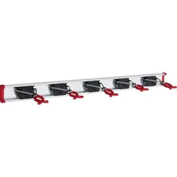BRUNS Alu Geräteschiene mit Halter - 2 Schienen 1m + 14 Halter + 4 Haken