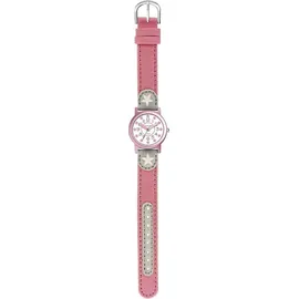 JACQUES FAREL ORG02STA 0 mm Stoffgehäuse Rosa Textilarmband Rosa onesize