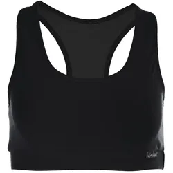 Sport-Bustier WINSHAPE "WVR1", Damen, Gr. S, schwarz, Obermaterial:u00a090% Baumwolle, 10% Elasthan, BHs Sport Bustiers