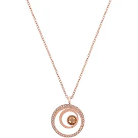 s.Oliver Damen, Halskette 2040615 Edelstahl Crystals roségold IP