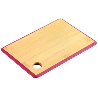 KESPER Schneidbrett, Material: Bambus, Maße: 23 x 15 x 1 cm, Farbe: Braun, Beere | 58264