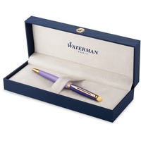 Waterman Hémisphère Kugelschreiber | Metall und violette Lackierung mit goldbeschichteten Zierteilen | Mittlere Spitze | Geschenkbox