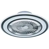 Trio Flaga 60 cm Deckenventilator schwarz mit Licht inkl. Fernbedienung