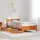 vidaXL Massivholzbett 100 x 200 cm Braun