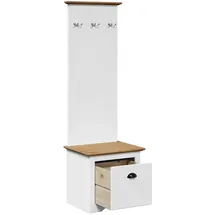 vidaXL BODO Sitzbank 50x40x157 cm braun und weiß