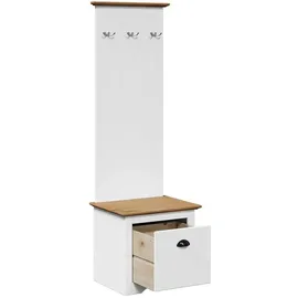 vidaXL BODO Sitzbank 50x40x157 cm braun und weiß