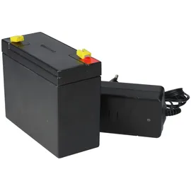 KungLong Set Bleiakku und Ladegerät 6V 7Ah 0,6A Lader
