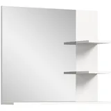VCM xonox.home Badezimmerspiegel mit Ablage Laredo weiß Nachbildung 70x80x16 cm
