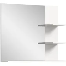 VCM xonox.home Badezimmerspiegel mit Ablage Laredo weiß Nachbildung 70x80x16 cm