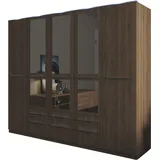 Priess Wäscheschrank Barcelona 230 x 193 x 54 cm Braun