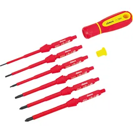 CIMCO VDE-Schraubendreher-Wechselklingen-Set 117860 8-tlg. Rot/Schwarz
