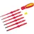 CIMCO VDE-Schraubendreher-Wechselklingen-Set 117860 8-tlg. Rot/Schwarz