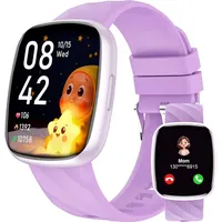 Alutoria Smartwatch Kinder-Uhr für Mädchen Jungen Teens mit über 120 Sportmodi Wecker Schrittzähler Spielen-IP68 Armbanduhr Kinder smart Watch ... - Lila