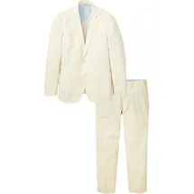 bonprix Anzug (Set, 2-tlg) zweiteiliges Set mit Sakko und Hose, aus Leinen und Baumwolle beige 66