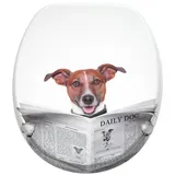 Sanilo WC-Sitz Newspaper Braun