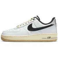 Nike Air Force 1 '07 LX Sneaker, Weiß/Schwarz-Muslin-Gipfel, 39 EU