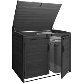 MCW Mülltonnenbox H75b 138 x 138 x 105 cm schwarz