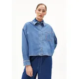 ARMEDANGELS NALAANI Jeansbluse Blau L