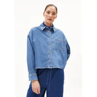 ARMEDANGELS NALAANI Jeansbluse Blau L