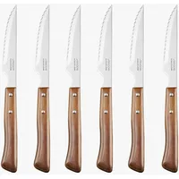 Arcos Mesa Steakmesser 6-tlg. Braun Buchenholz Wellenschliff