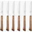 Arcos Mesa Steakmesser 6-tlg. Braun Buchenholz Wellenschliff