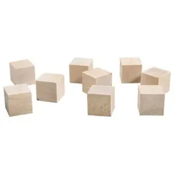 Holz Würfel - 9 Stück