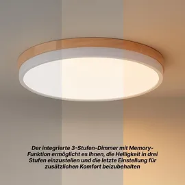 Brilliant Baarlo 1 LED Holz weiß