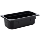 APS GN 1/3 Behälter aus Polycarbonat, Abmessungen 32,5 x 175 mm/Höhe 100 mm/Volumen 3,6 Liter, schwarz