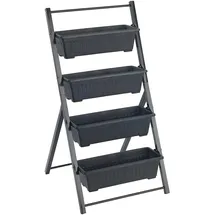 Maximex Vertikales Hochbeet 57 x 62 x 108 cm Schwarz