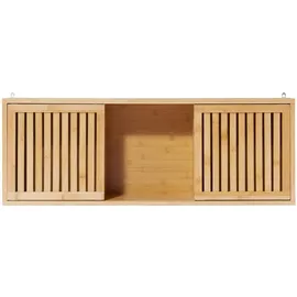 [en.casa] Wandregal Ypäjä 93 x 20 x 33 cm Bambus/beige