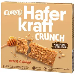 CORNY Haferkraft Crunch Müsliriegel 6 Riegel