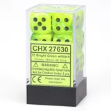 Chessex 27630 Dice, grün, 16mm