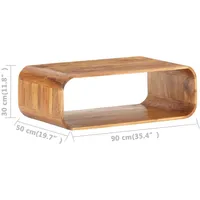 VidaXL Couchtisch 90x50x30 cm Massivholz Akazie