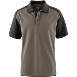Polo-Shirt "PREMIUM" - M - schlamm/schwarz