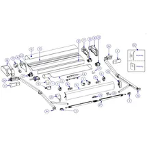 Thule Omnistor 9200 Befestigungssatz Spannstange/Klemmprofil Gehäuse