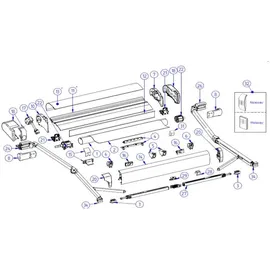 Thule Omnistor 9200 Befestigungssatz Spannstange/Klemmprofil Gehäuse