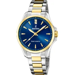 Festina Quarz Damen Solar Energy F20655/4 - blau,Multi - 34mm