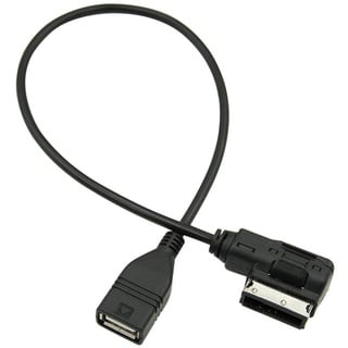 Qiilu AMI Kabel, USB Musikschnittstelle AMI MMI AUX MP3 Kabel Adapter für Audi A3 A4 S4 A5 S5 A6 S6 A7 A8 Q5 Q7 R8