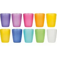 Kigima Plastikbecher 0,24 l Rainbow 10 St.