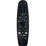 azurano Fernbedienung Magic Remote AN-MR18BA, AGF79298801 für 2018 LG Smart TV mit Sprachsteuerung, Mausfunktion, Direktasten für Netflix & Amazo... - Schwarz