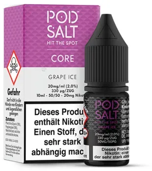 Pod Salt Grape Ice NicSalt Liquid 10ml / 11 mg
