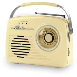 EASYmaxx Radio Retro 6V in Vanille
