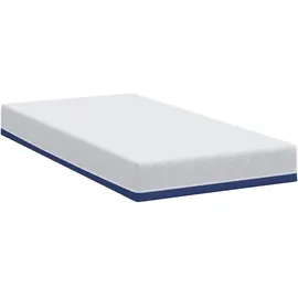 vidaXL Matratze Weiß und Blau 90 x 200 cm Gel-Speicherschaum