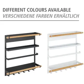 Wenko Küchenregal Magna Magnetisches Regal zur Befestigung ohne Bohren Weiß