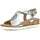 Gabor Keilsandaletten in silber | Gr.: 40