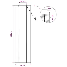 vidaXL Rollo Natur 50 x 220 cm Bambus/Braun