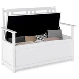 Costway Gartenbank 100 x 56 x 82 cm Weiß