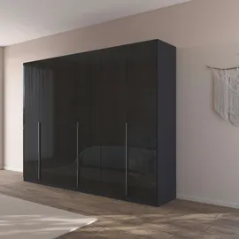 Rauch »Kleiderschrank Schrank Garderobe AGORDO TOPSELLER Schlafzimmer«, (in zwei Griff-Farben mit Dekor- oder Hochglanzfront), durchdachte Innenausstattung, in 6 Breiten und 2 Höhen MADE IN GERMANY, grau