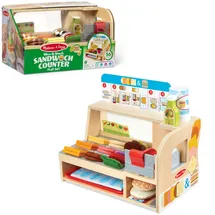 Melissa & Doug Sandwichladen Spielset 56 Teile braun/bunt